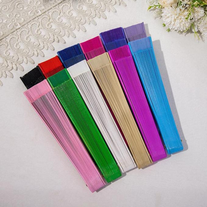 卸売 高品質 色彩のあるスポット 23cm ギフト扇風機 手描き木製扇風機 スペイン製 木製工芸品 折りたたみ手扇風機 5