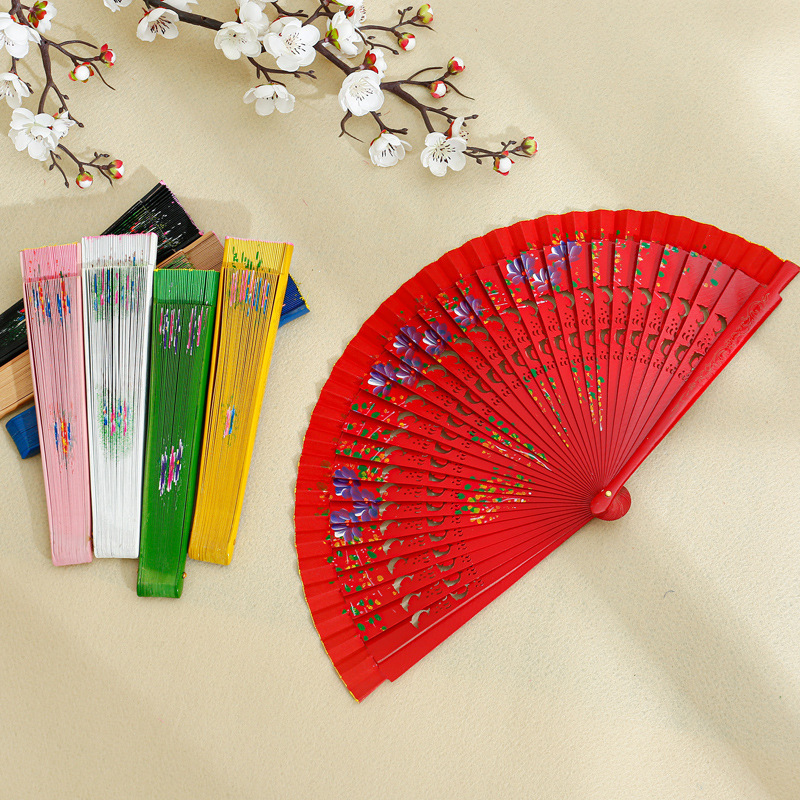 2025 New Arrival Customized Printing Bamboo Hand Fan with Pantone Color and Multiple Sizes for OEM Service