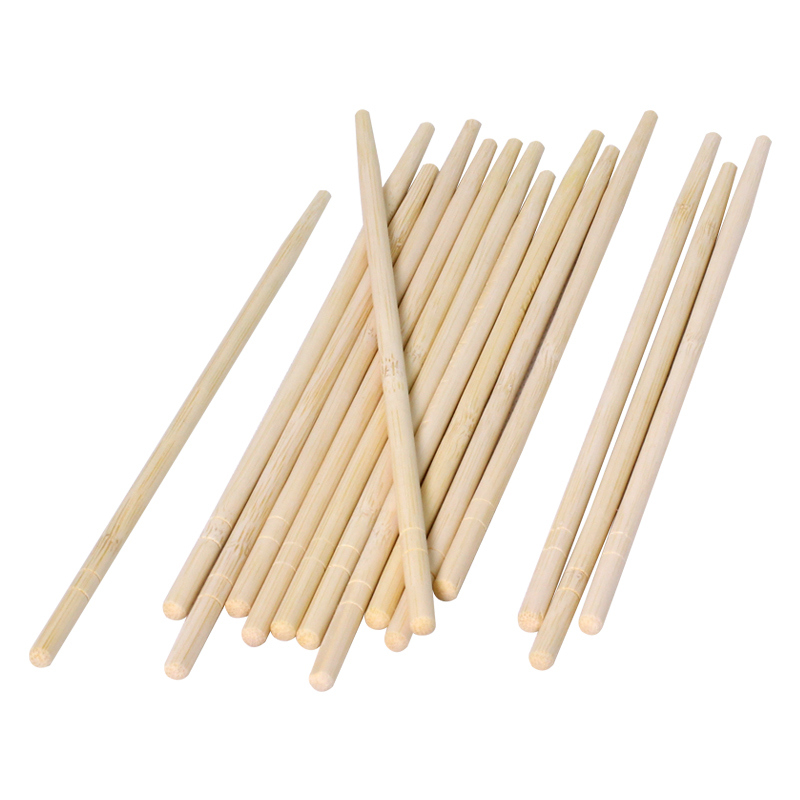 Eco-friendly Round 9'' Bamboo Chopsticks with Custom Logo for Restaurant and Household Use