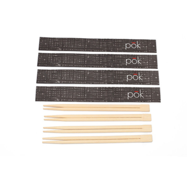 Custom Printed Disposable Bamboo Chopsticks Made from 100% Natural Moso Bamboo with High Temperature Sterilization