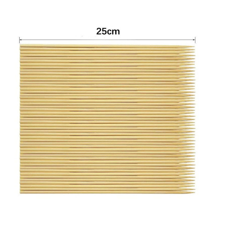 Versatile Bamboo Skewers 6.0mm Diameter 18cm Length Ideal for Appetizers and Desserts