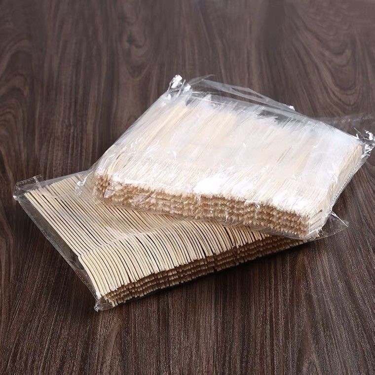 Biodegradable Bamboo Utensil Disposable Bamboo Cutlery Set for Party Camping Grade A 170mm