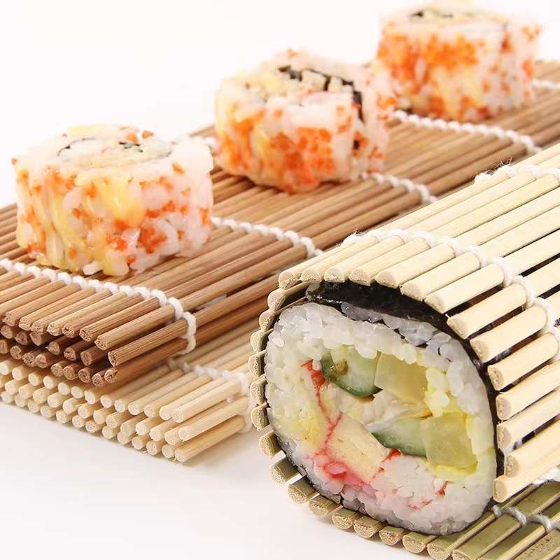 Reusable Sushi Maker Biodegradable and Easy to Bamboo Rolling Mat with 5.5mm Diameter